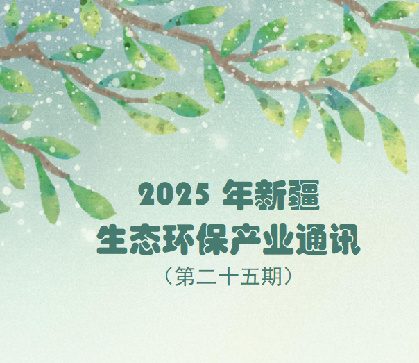 2025年第一季度新疆生态环保产业通讯（第二十五期）